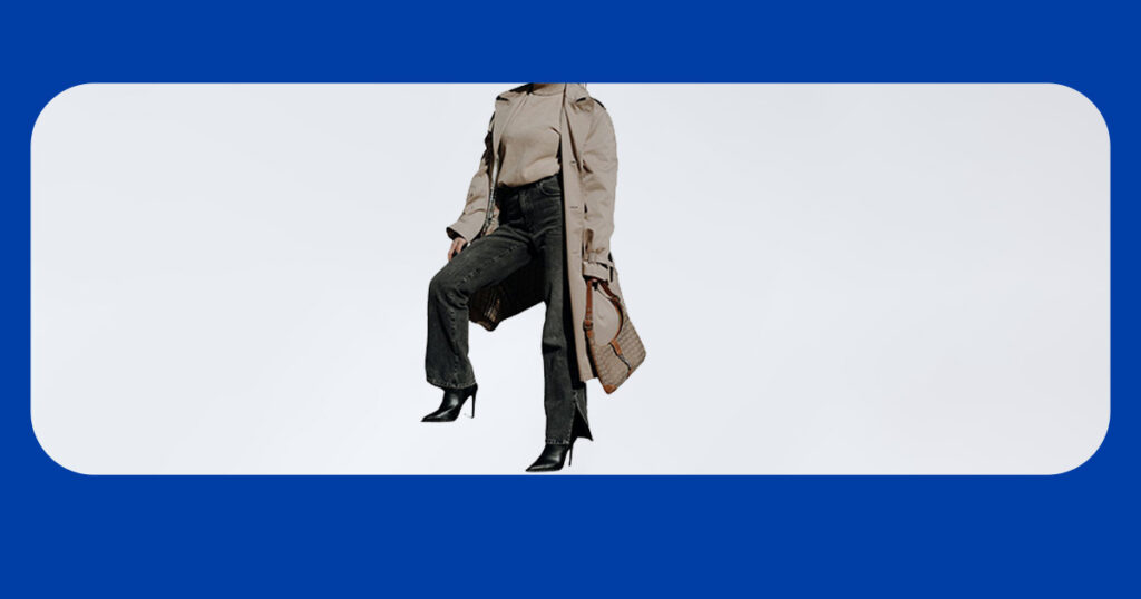 ترکیب شلوار جین با پالتو یا سویشرت