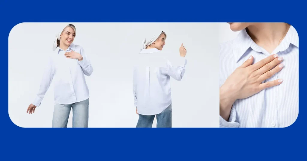 شومیز لینن راه راه