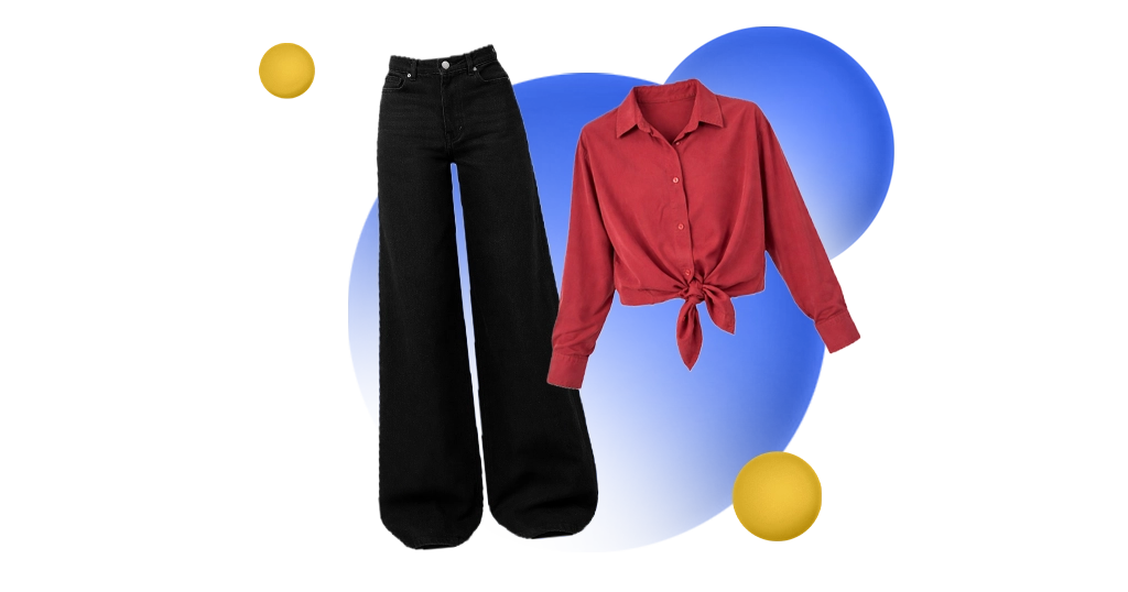 ست کردن شلوار واید