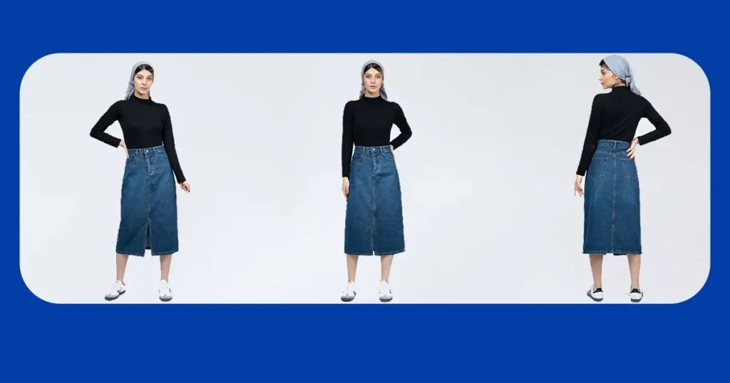 دامن جین کوتاه