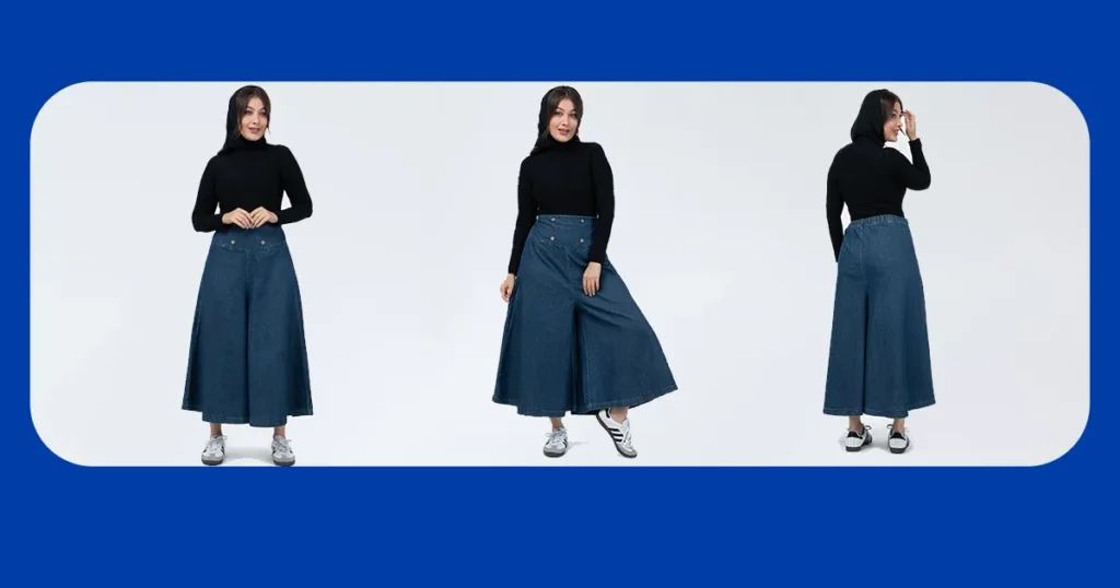 دامن شلواری پشت کش