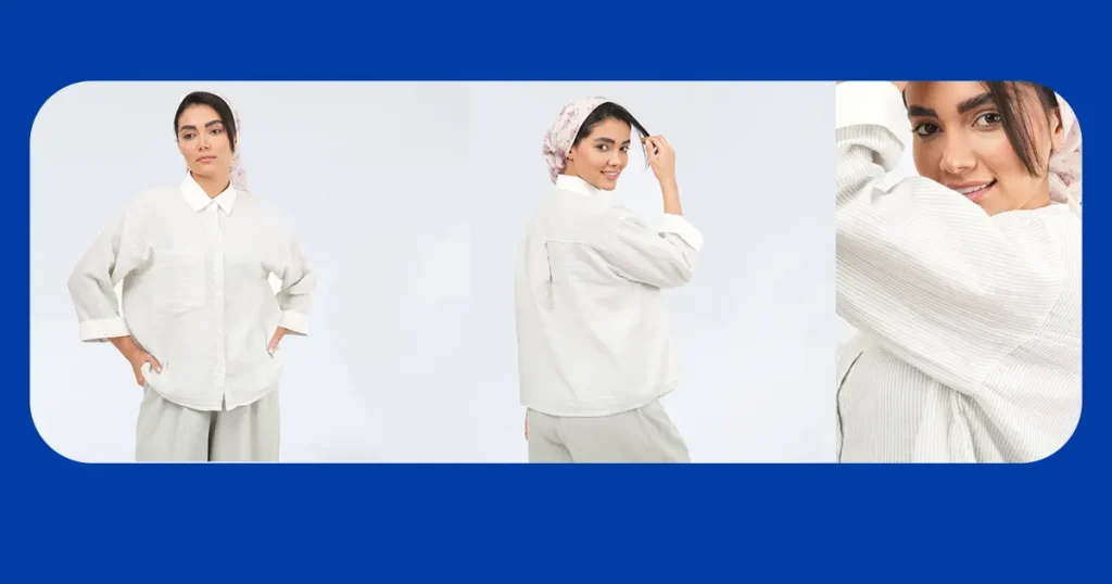 شومیز سفید با شلوار