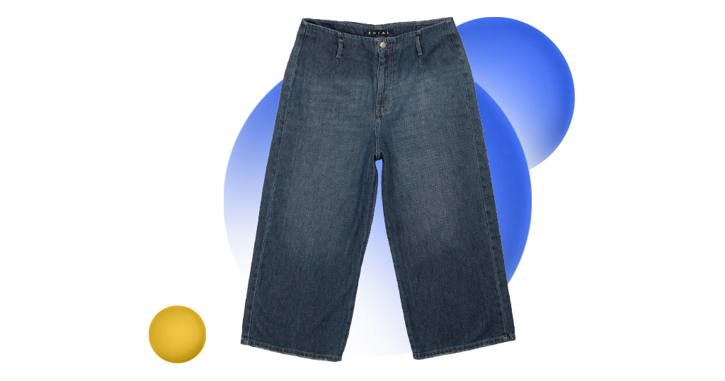 شلوار واید لگ کوتاه برای اندام‌های ساعت شنی، مستطیل و گلابی