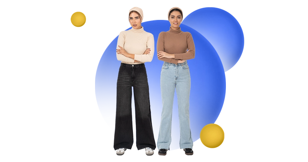 تفاوت شلوار واید و واید لگ