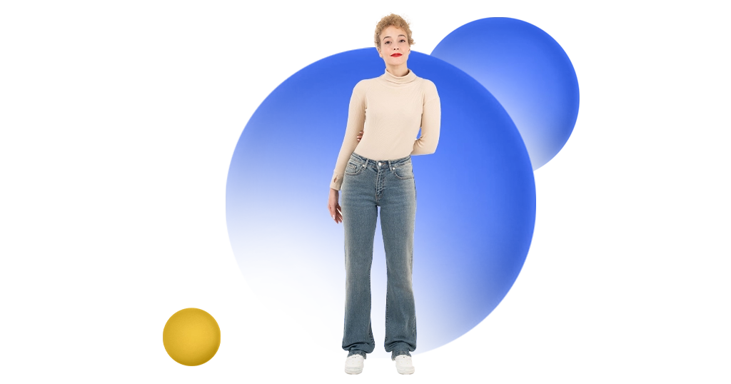 شلوار واید لگ برای قد کوتاه و اندام‌های ظریف